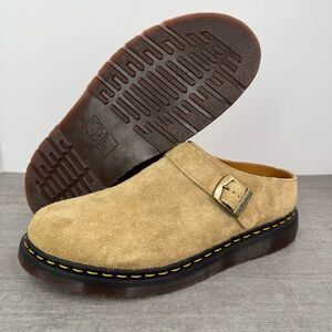 Dr. Martens Isham Desert Oasis C.F. Stead Suede Mules -Beige- Men's Size 10, 12